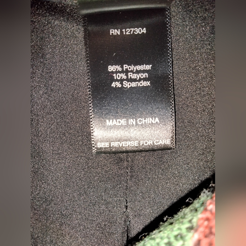 Ali Miles (Size L) Multicolored Patchwork Button … - image 3